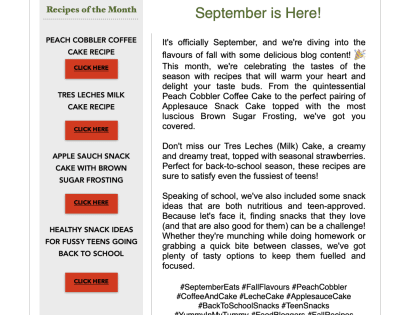 SEPTEMBER NEWSLETTER